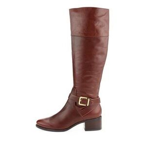 Pour la Victoire Shae Leather Boots Cognac